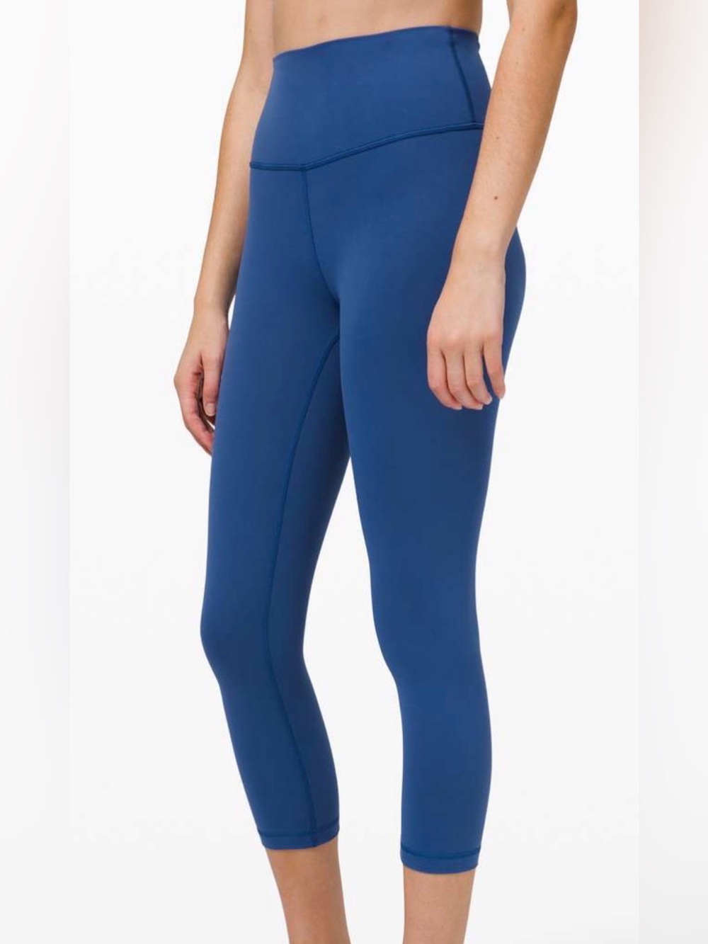 Lululemon Wunder Train High-Rise Crop 21" Regatta Blue Sz 8